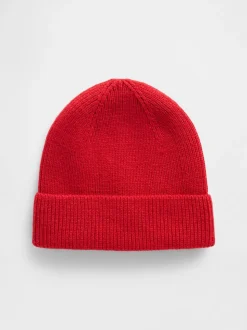 Rouge - Bonnet côtelé confortable Gap