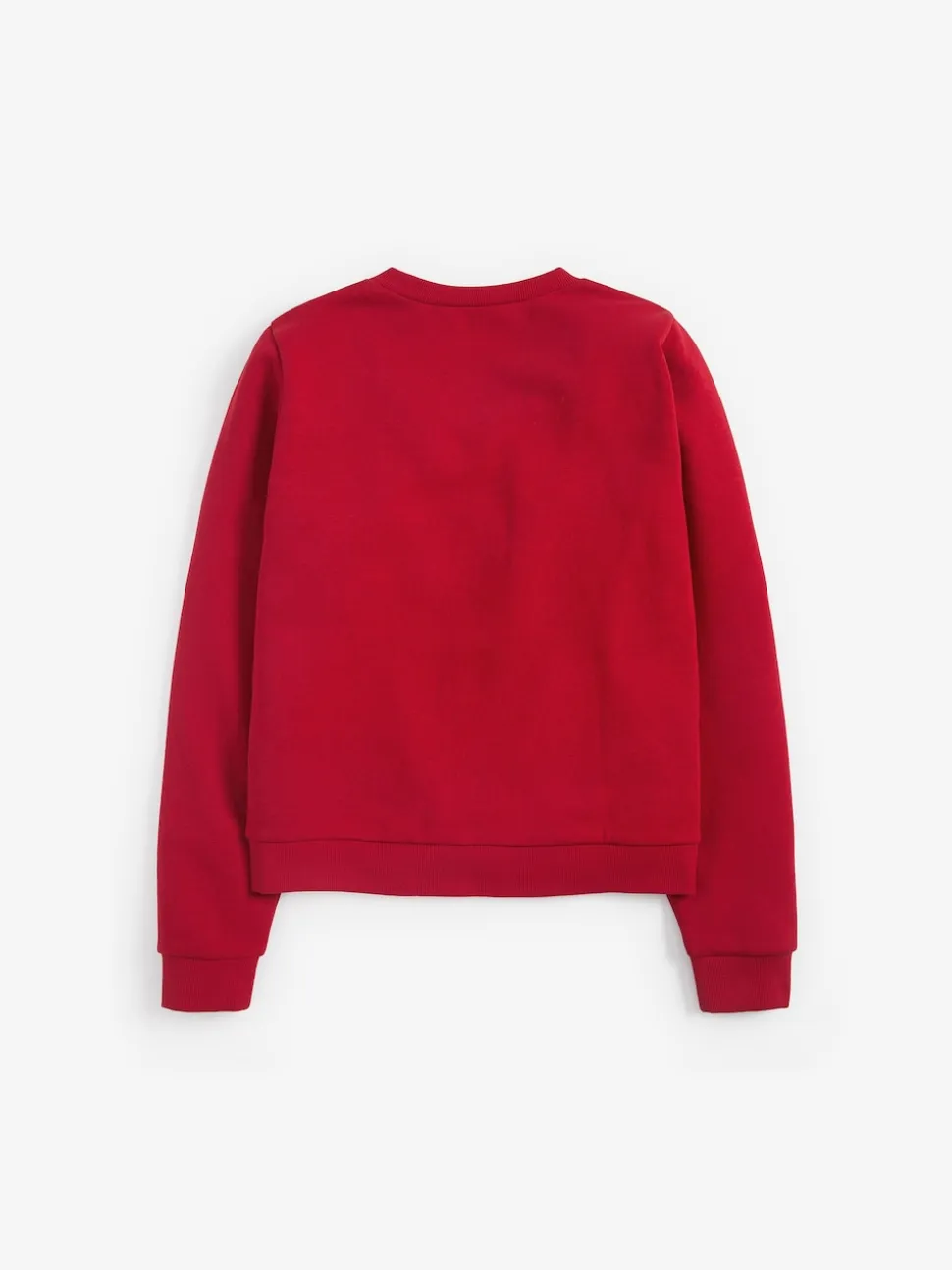 Rouge - Cardigan scolaire en jersey à poches volantées en coton riche (3-16ans)