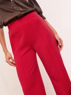 Rouge - Lipsy Pantalon large taille haute