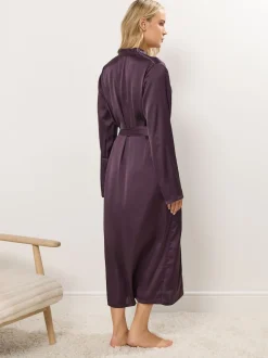 Rouge - Long Tall Sally Peignoir maxi en satin