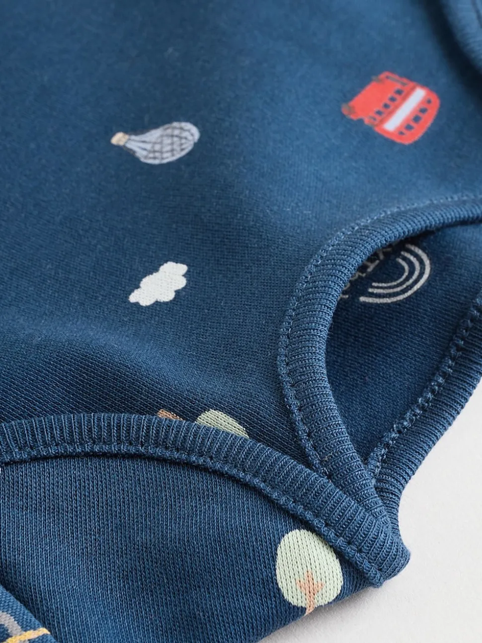 Rouge - Lot de 5 bodies à manches longues Bébé London