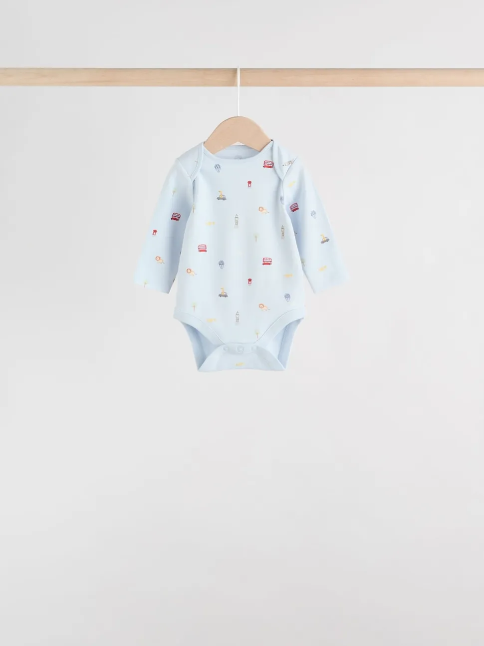 Rouge - Lot de 5 bodies à manches longues Bébé London