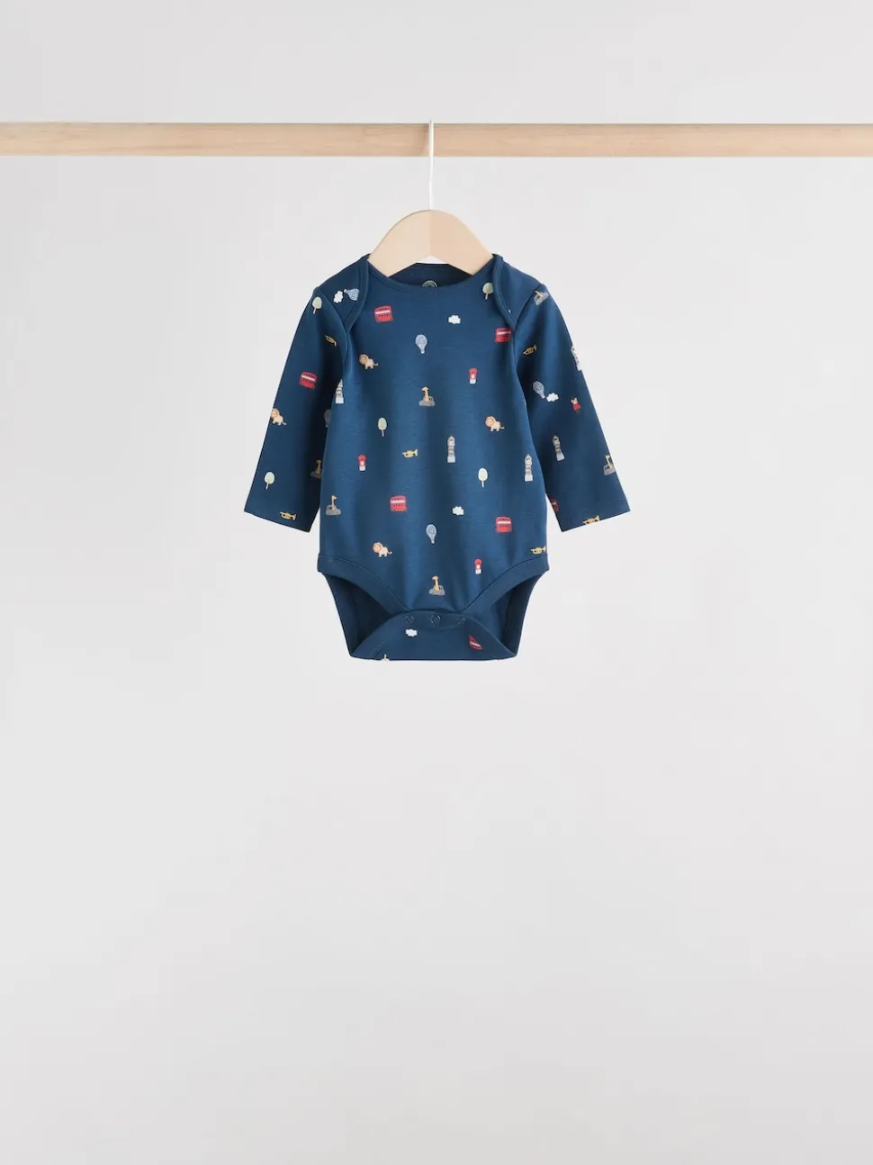 Rouge - Lot de 5 bodies à manches longues Bébé London