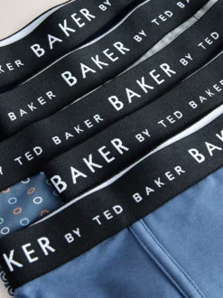 Rouge - Lot de 5 boxers Baker by Ted Baker garçon