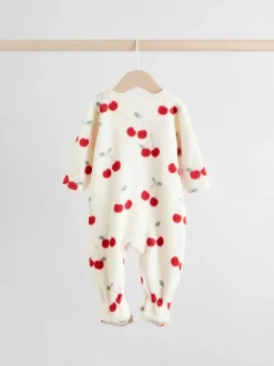 Rouge - Lot de 2 dors-bien bébé en micro polaire avec fermeture éclair bidirectionnelle