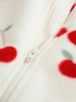 Rouge - Lot de 2 dors-bien bébé en micro polaire avec fermeture éclair bidirectionnelle