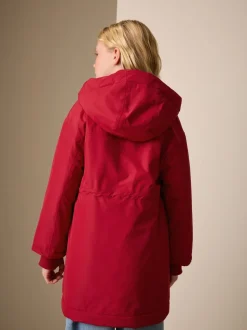 Rouge - Manteau matelassé imperméable (4-12ans)