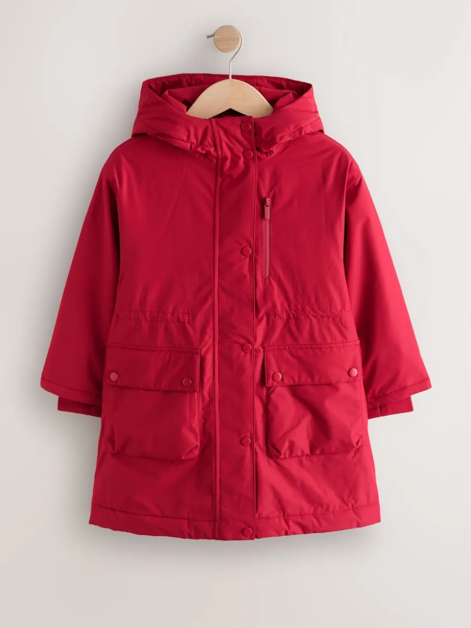 Rouge - Manteau matelassé imperméable (4-12ans)