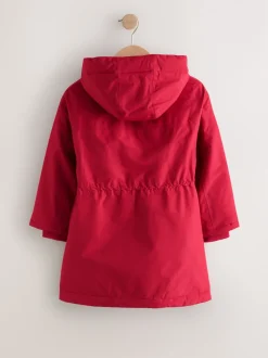 Rouge - Manteau matelassé imperméable (4-12ans)