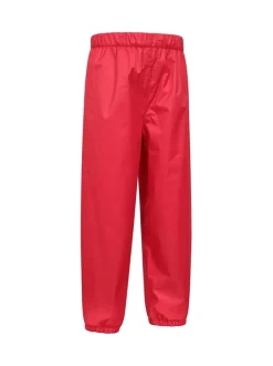 Rouge - Pantalons imperméable doublé en polaire Mountain Warehouse pour enfants