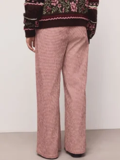 Rouge - Pantalons Jambe large Vichy