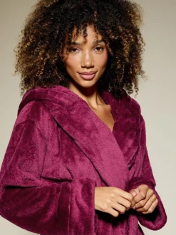 Rouge - Peignoir KBX Rosa duveteux