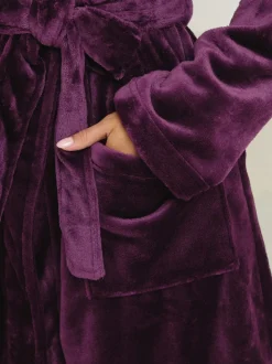 Rouge - PixieGirl Petite Peignoir à capuche super Luxe