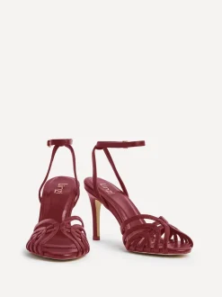 Rouge - Sandales à talons aiguilles Linzi Eros en cage