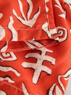 Rouge - Short de bain imprimé (3mths-7yrs)