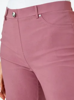 Rouge - Short Roman extensible à revers