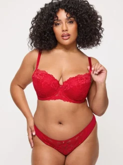 Rouge - Soutien-gorge Ann Summers sexy à armatures en dentelle