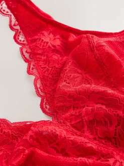 Rouge - Soutien-gorge en dentelle maintien total