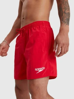 Rouge - Speedo Mens Essentiel Shorts de bain