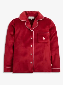 Rouge - The Little Tailor Kids Pyjama de Noël en velours doux de luxe