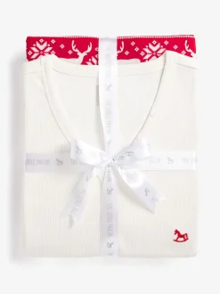 Rouge - The Little Tailor - Pyjama de Noël à motif Fair Isle de renne pour homme