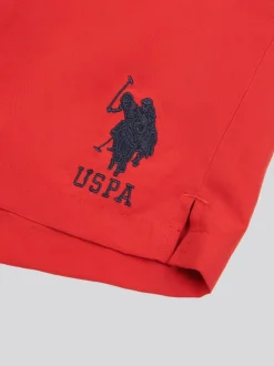 Rouge - U.S. Polo Assn. Mens Player 3 Short de bain