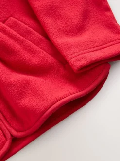 Rouge - Veste polaire zippée avec poches (3-16ans)