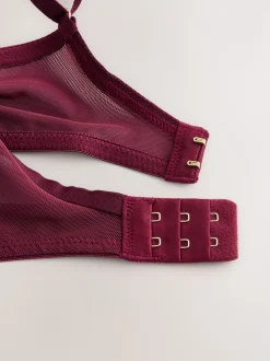 Rouge baie - Soutien-gorge brodé haut de gamme