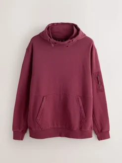 Rouge baie - Sweat à enfiler à capuche