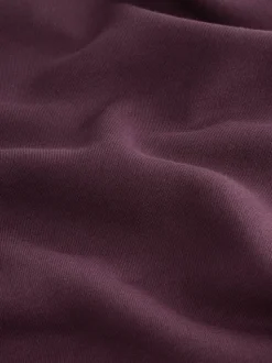 Rouge bordeaux - Ajustement régulier - Sweat-shirt épais à Col rond riche en coton