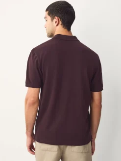 Rouge bordeaux - Ajustement régulier - Polo Manches courtes Pique