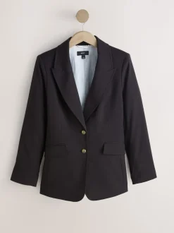 Rouge bordeaux - Blazer ajusté à simple boutonnage