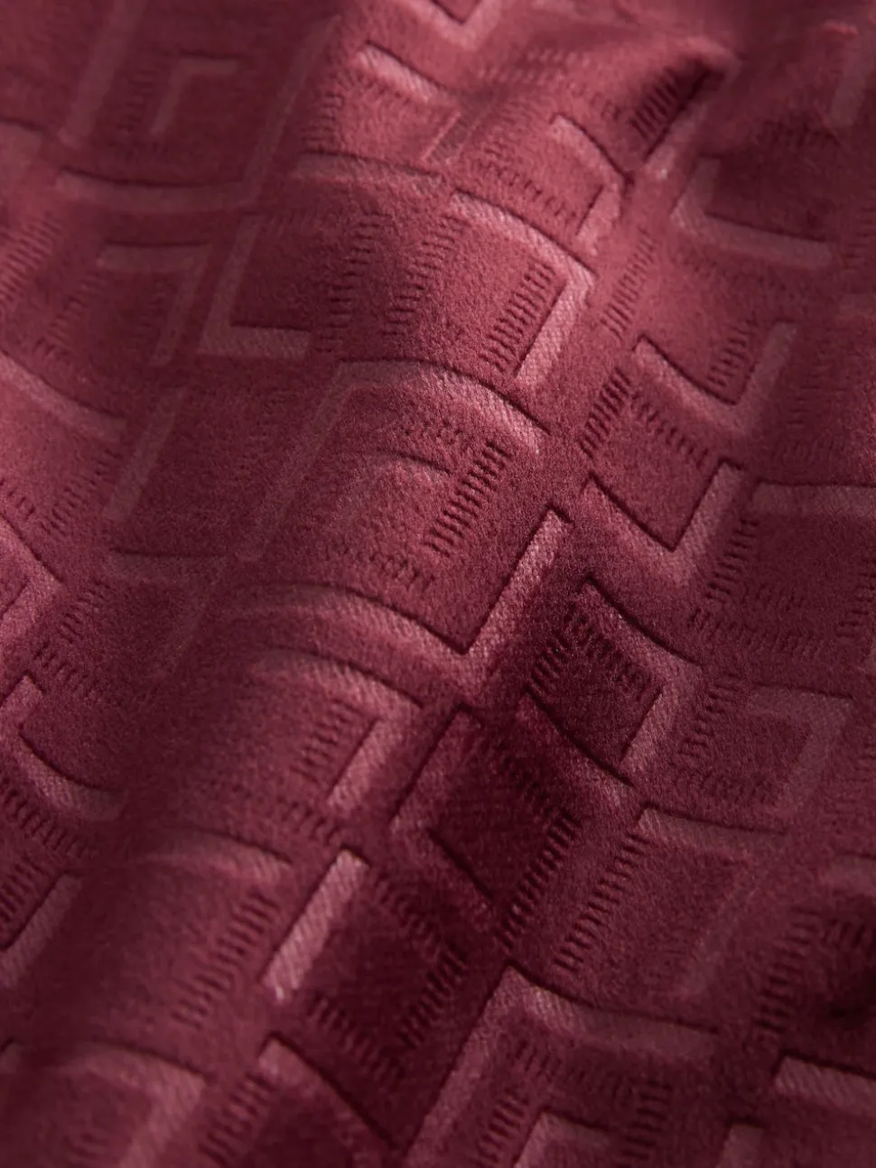 Rouge bordeaux - Blazer en velours texturé (3-16ans)