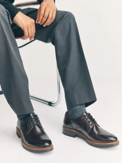 Rouge bordeaux - Chaussures Heritage Derby en cuir