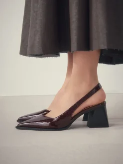 Rouge bordeaux - Chaussures à talons Forever Comfort® à bout pointu et à bride arrière