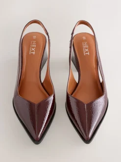 Rouge bordeaux - Chaussures à talons Forever Comfort® à bout pointu et à bride arrière