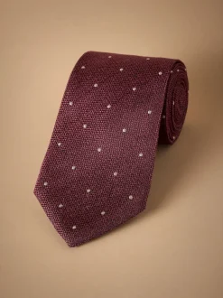 Rouge bordeaux - Cravate Signature en soie italienne