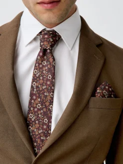 Rouge bordeaux - Cravates 2 Lot