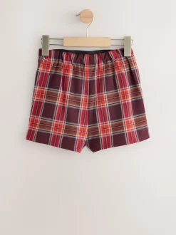 Rouge bordeaux - Ensemble Skort et collants à carreaux (3mois7ans)