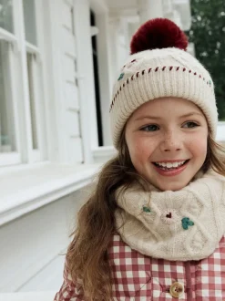 Rouge bordeaux - Ensemble bonnet et snoods (1-16ans) (1-16ans)