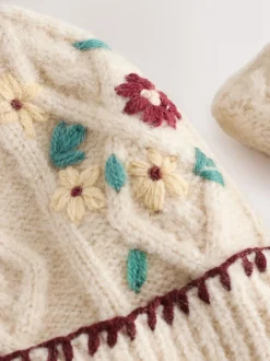 Rouge bordeaux - Ensemble bonnet et snoods (1-16ans) (1-16ans)