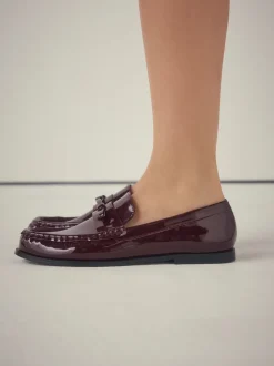 Rouge bordeaux - Mocassins Forever Comfort® à bout froncé avec nœud