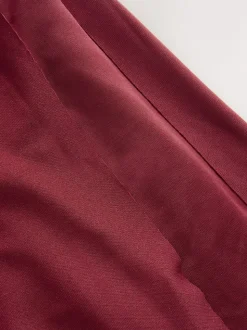 Rouge bordeaux - Robe longue de demoiselle d’honneur multicolore en jersey pour invitée de mariage