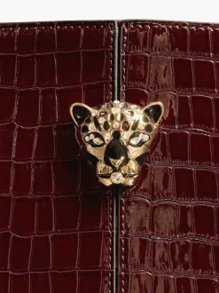 Rouge bordeaux - Sac cabas Lipsy effet croco