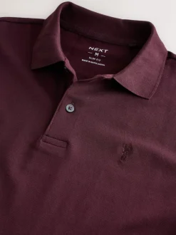 Rouge bordeaux - Slim Fit (Slim Fit) - Polo Manches courtes Pique