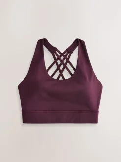 Rouge bordeaux - Soutien-gorge de sport Active Cross Back