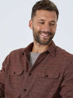 Rouge bordeaux - Surchemise texturée Veste-chemise