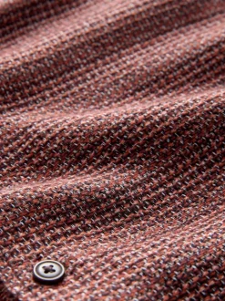 Rouge bordeaux - Surchemise texturée Veste-chemise