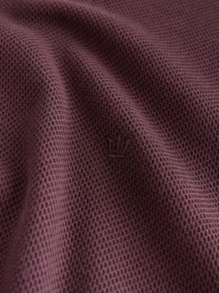 Rouge bordeaux - T-shirt Coupe classique à liserés 100% Coton