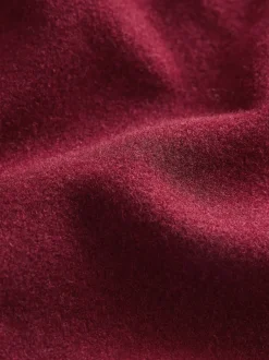 Rouge bordeaux - Veste brossée à col